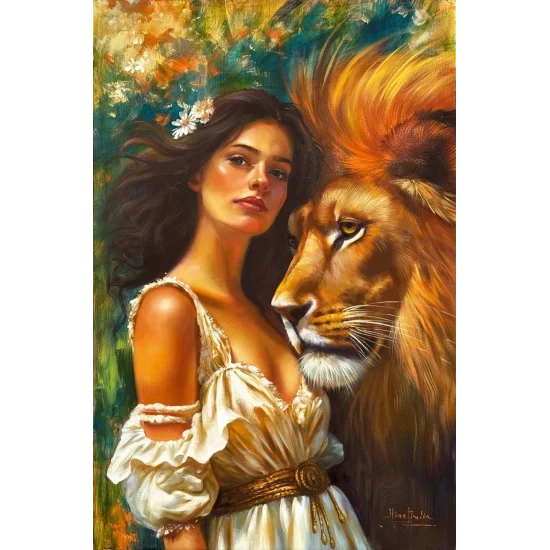 Doğanın Kraliçesi Yağlı Boya Tablosu