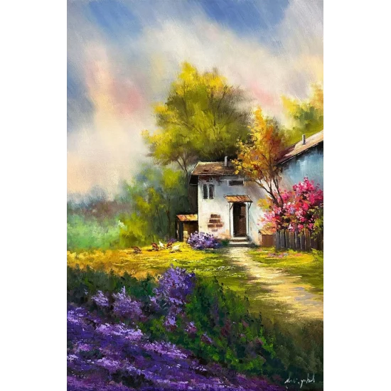 Doğanın Renkleri ve Ev Yağlı Boya Tablosu