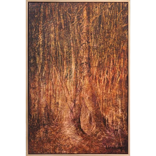 Doğanın Rüya Gibi Sonbaharı Yağlı Boya Tablosu