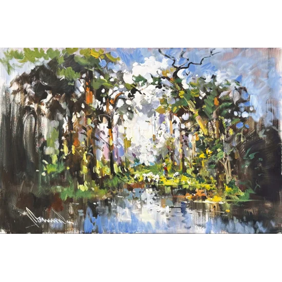 Doğanın Sükuneti Yağlı Boya Tablosu