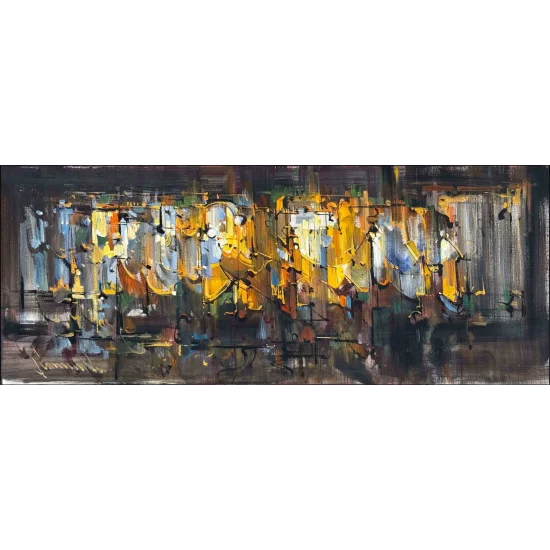 Doku ve Işık Yağlı Boya Tablosu