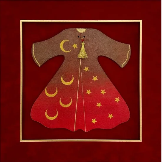 Elle Süslenmiş Duralite Kaftan Hat Sanatı Tablosu