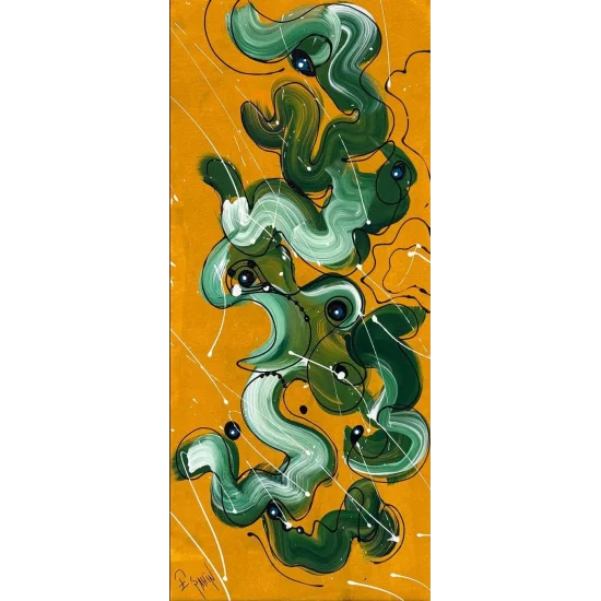 Enerji Patlaması Yağlı Boya Tablosu