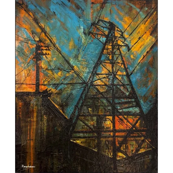 Skeleton of Energy Oil Painting
