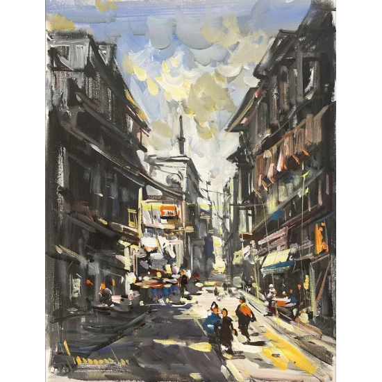 The Spirit of the Old City Oil Painting