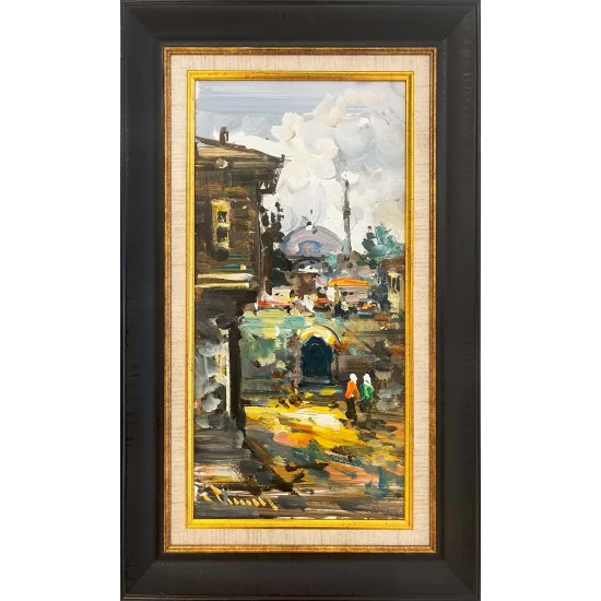 Eski Sokaklar Yağlı Boya Tablosu