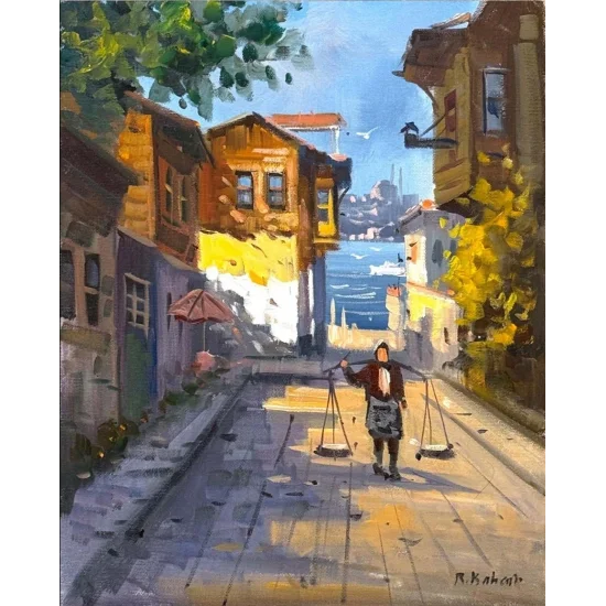 Silence of the Old Streets Oil Painting