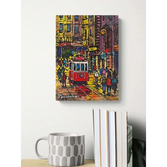 Eskiden Taksim Yağlı Boya Tablosu