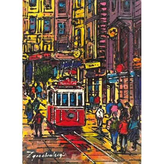 Eskiden Taksim Yağlı Boya Tablosu
