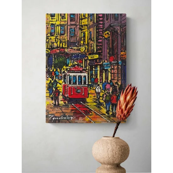 Eskiden Taksim Yağlı Boya Tablosu