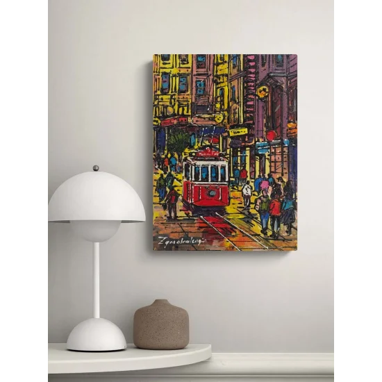 Eskiden Taksim Yağlı Boya Tablosu