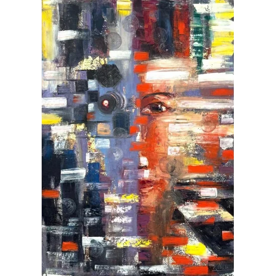 Esmer Güzelliğin Şarkısı Yağlı Boya Tablosu