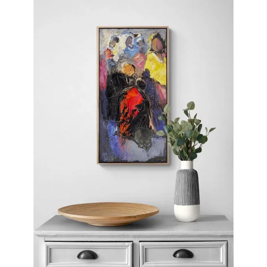 Figüratif Renkler Yağlı Boya Tablosu