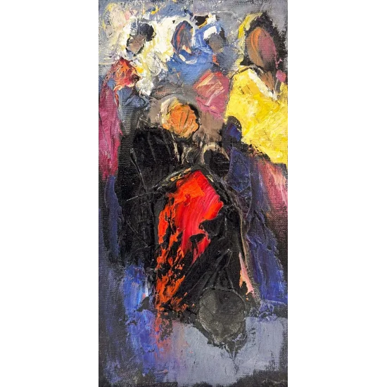 Figüratif Renkler Yağlı Boya Tablosu