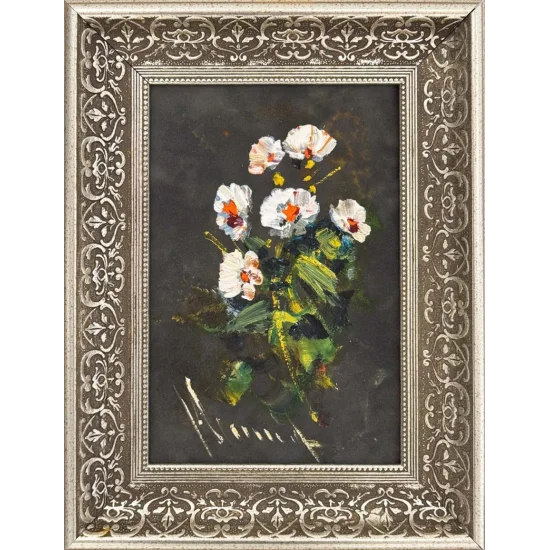 Formda Çiçek Yağlı Boya Tablosu