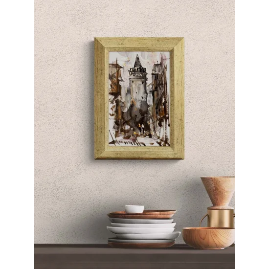 Galata Arasında Yağlı Boya Tablosu