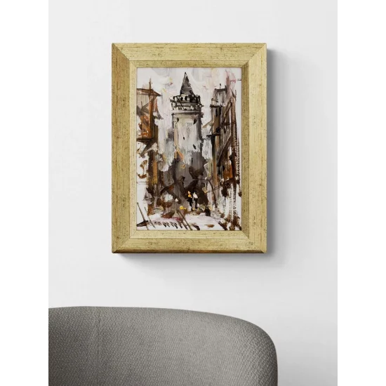 Galata Arasında Yağlı Boya Tablosu