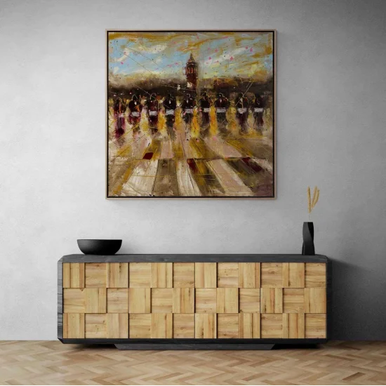 Galatada Müzikal Miras Yağlı Boya Tablosu