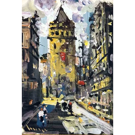 Galatada Yağlı Boya Tablosu