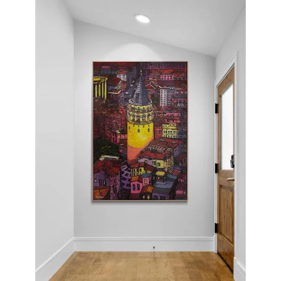 View from Galata Oil Painting