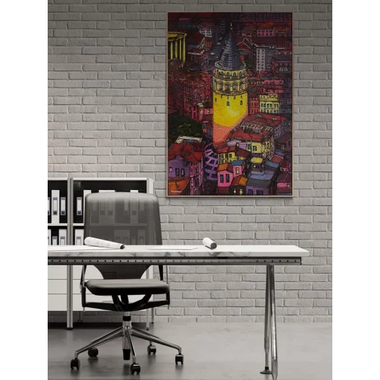 View from Galata Oil Painting