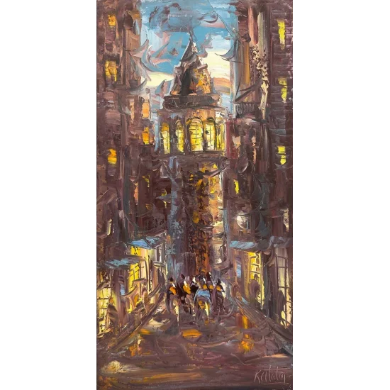 In the Soul of Galata Oil Painting