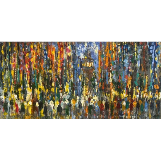 The Silent Story of Galata Oil Painting