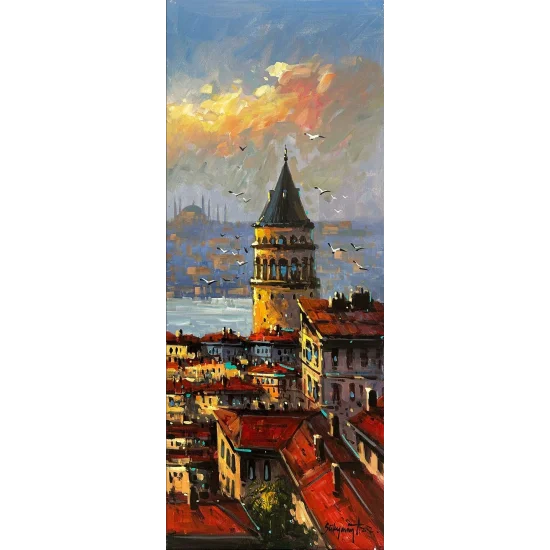 A Morning in Galata Oil Painting