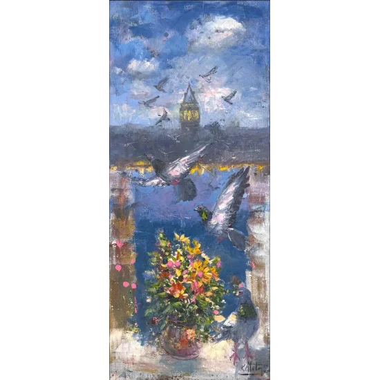 Wings of Galata Oil Painting