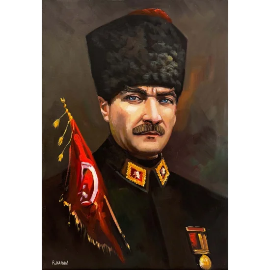 Gazi Atatürk Yağlı Boya Tablosu