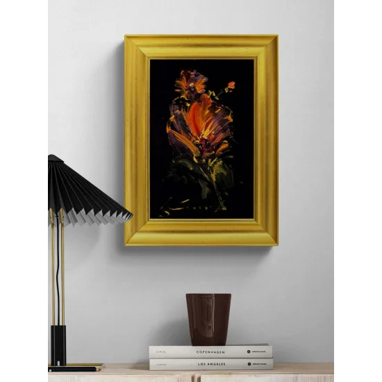 Gece Çiçeği Yağlı Boya Tablosu