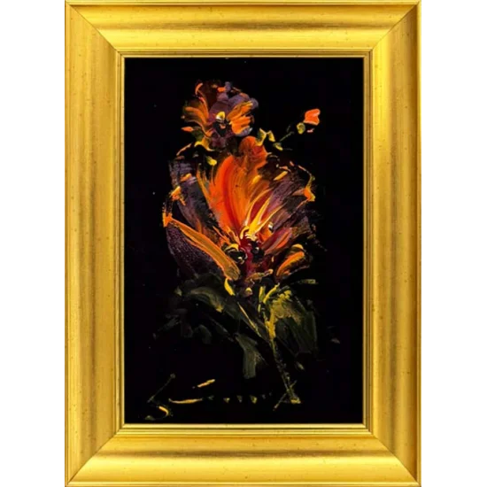 Gece Çiçeği Yağlı Boya Tablosu