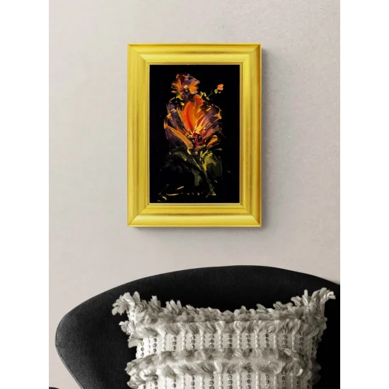 Gece Çiçeği Yağlı Boya Tablosu