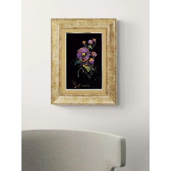 Gece Menekşesi Yağlı Boya Tablosu