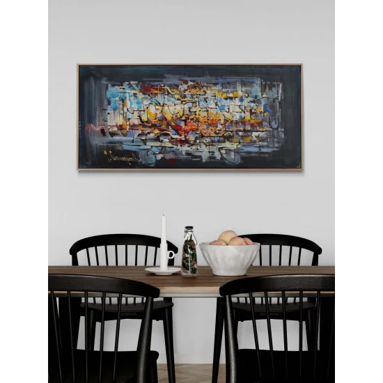 Gecede Mimari Yağlı Boya Tablosu