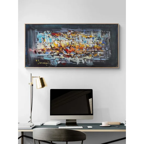 Gecede Mimari Yağlı Boya Tablosu