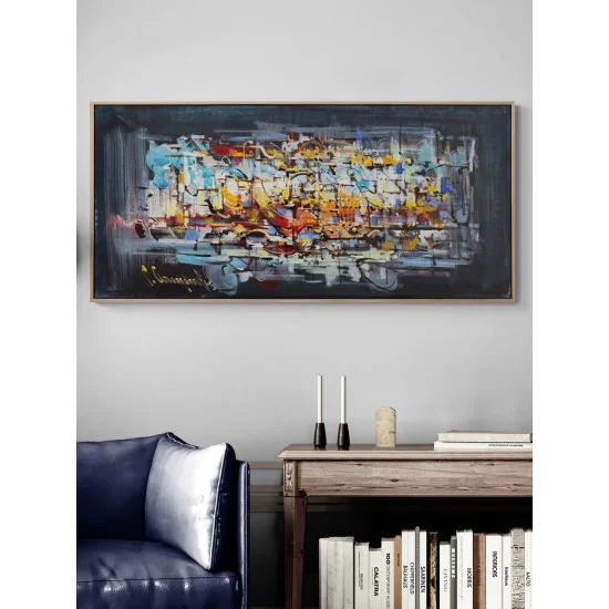 Gecede Mimari Yağlı Boya Tablosu