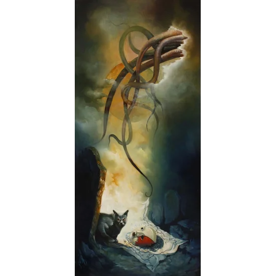 Gecenin Maskesi Yağlı Boya Tablosu