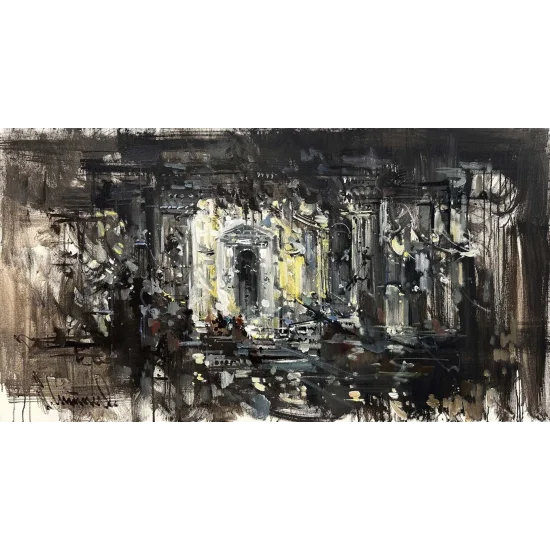 Towards the Past Oil Painting