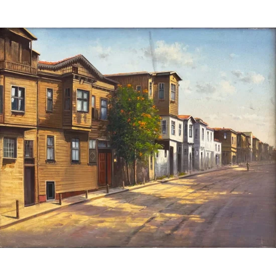 Geçmişle Boyanmış Yağlı Boya Tablosu