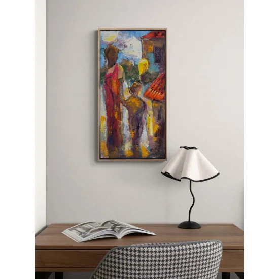 Geleceğe Bakan Çocuk Yağlı Boya Tablosu