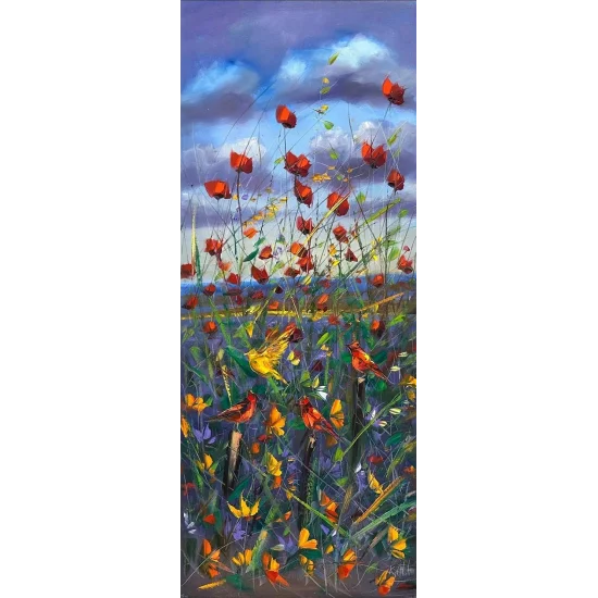 Gelincik Şarkısı Yağlı Boya Tablosu