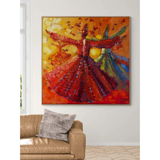 Gelincik Semazen Yağlı Boya Tablosu