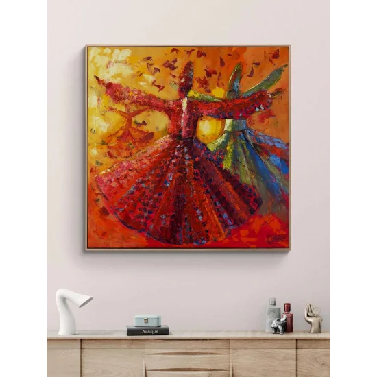 Gelincik Semazen Yağlı Boya Tablosu