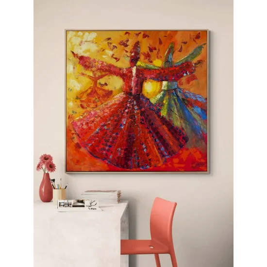 Gelincik Semazen Yağlı Boya Tablosu