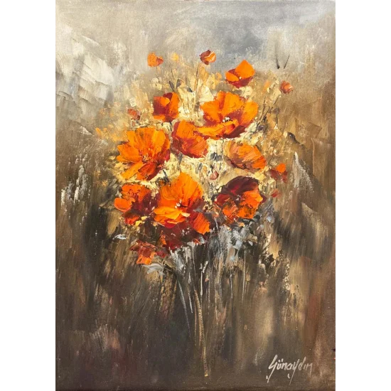 Poppy Symphony Oil Painting