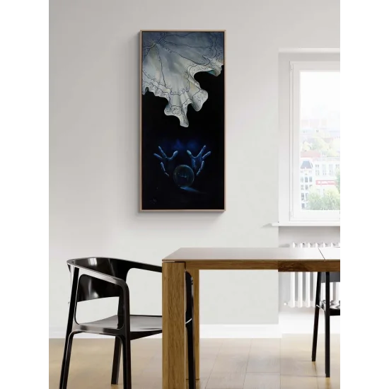 Gizemin Arkasında Yağlı Boya Tablosu