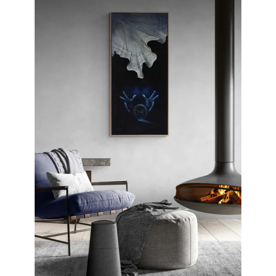 Gizemin Arkasında Yağlı Boya Tablosu