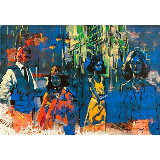 Gizemli İzler Yağlı Boya Tablosu