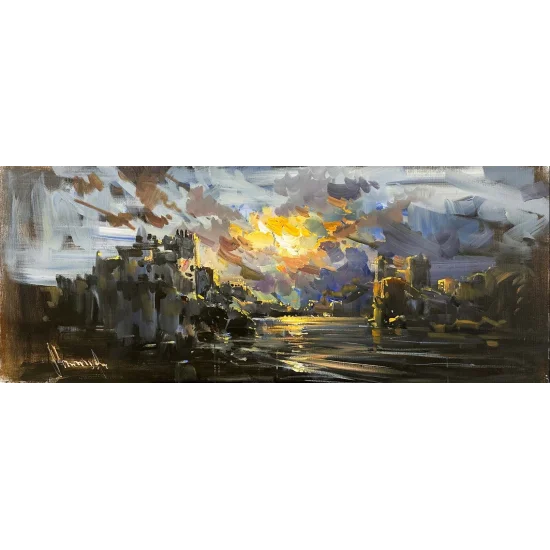 Mysterious Shores Oil Painting